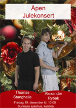 Christmas Concert with Thomas Stanghelle and Alexander Rybak