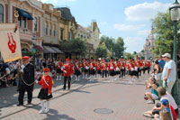 From the performance in Disneyland. Photo: Grim Musikkorps