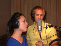 Xiao Yan and Thomas Stanghelle - recording in Beijing