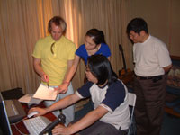 Thomas Stanghelle and Xiao Yan - recording in Beijing