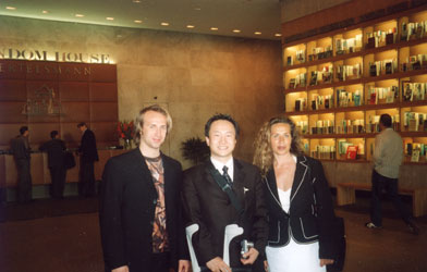 Thomas Stanghelle, Mark Wang and Turid Stanghelle in New York