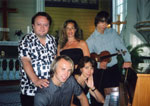 Front row from the left: Thomas Stanghelle and Natasja Rybak. Back row from the left: Stephen Ackles, Turid Stanghelle and Alexander Rybak