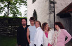 From the left: Stephen Ackles, Alexander Rybak, Thomas Stanghelle, Turid Stanghelle and Natasja Rybak