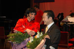 Thomas Stanghelle as Mark Wang, and the real Mark Wang
