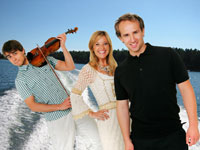 From the left: Alexander Rybak, Hanne Krogh and Thomas Stanghelle